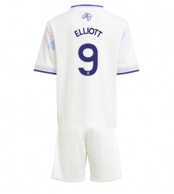 Aston Villa Harvey Elliott #9 Tredjetrøje Børn 2025-26 Kortærmet (+ Korte bukser)